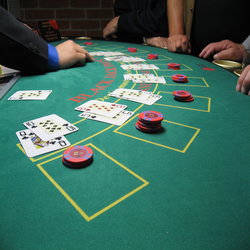 Screenshot of a Typical Blackjack Table