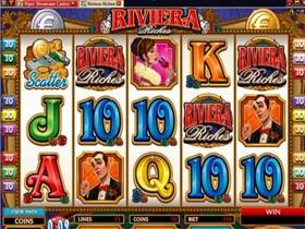 Riviera Riches Slot Screenshot - New Microgaming Slot
